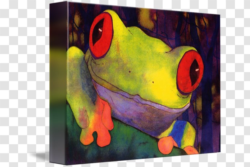 Tree Frog True Modern Art Acrylic Paint - Material Transparent PNG