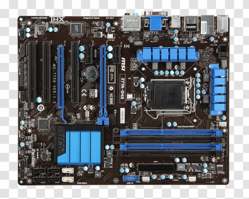 LGA 1155 Motherboard ATX Land Grid Array Intel Core I5 - Electronic Device - Computer Transparent PNG