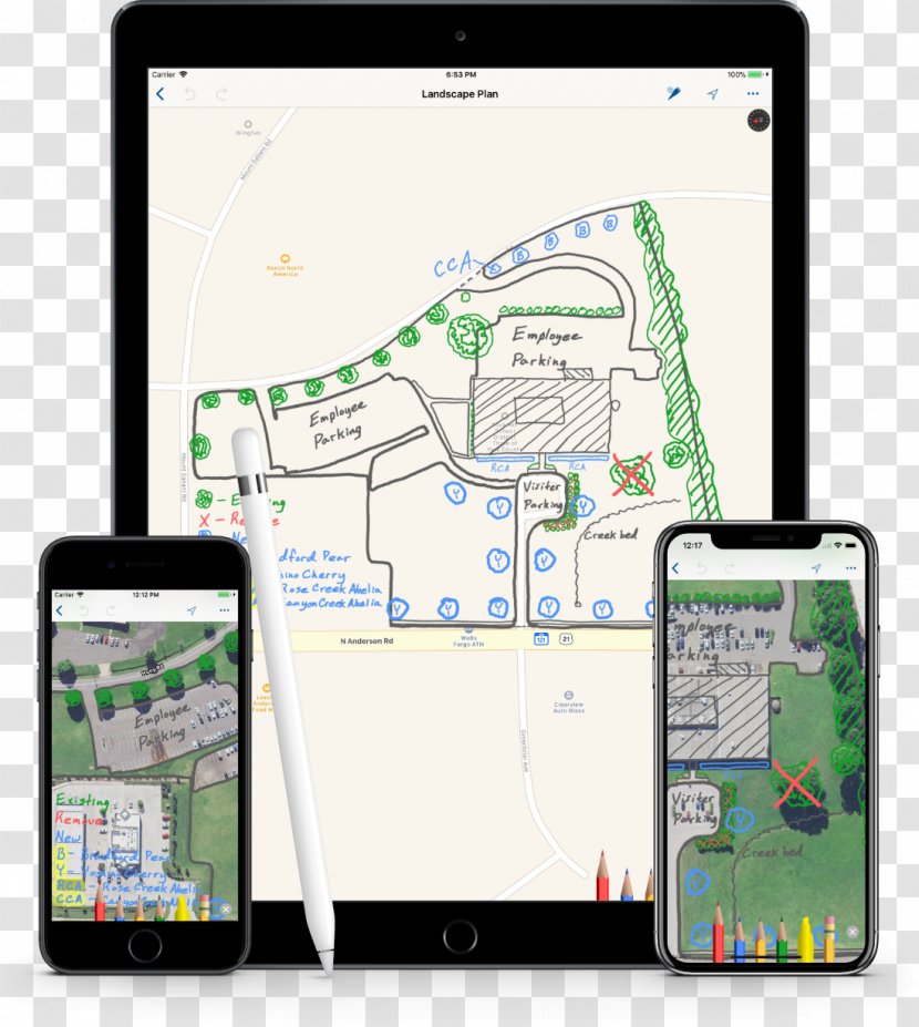 Map Drawing IPhone X Pencil Sketch - Highlighter Transparent PNG
