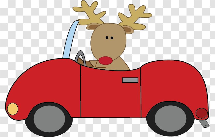 Car Driving Jeep Reindeer Clip Art Transparent PNG