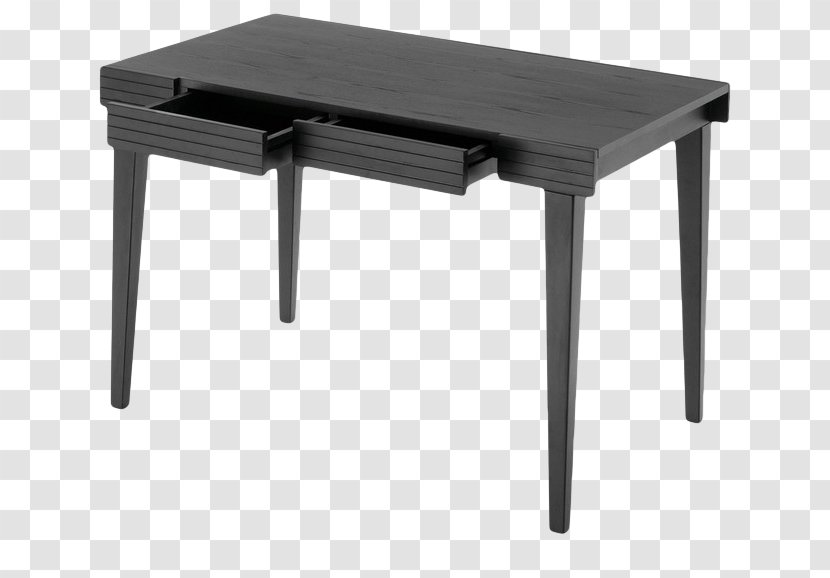 Table Nightstand Desk Furniture Chair - Dining Room - Black Solid Wood Transparent PNG
