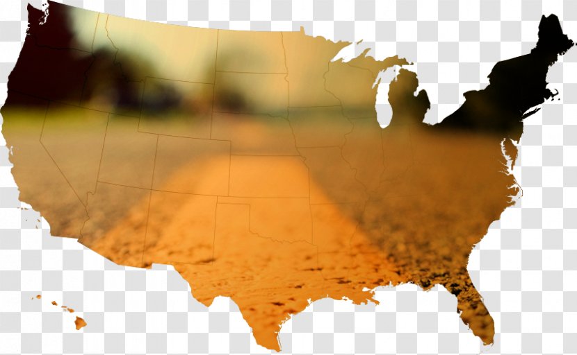 United States Map US Presidential Election 2016 - Royaltyfree - Asphalt Pavement Transparent PNG