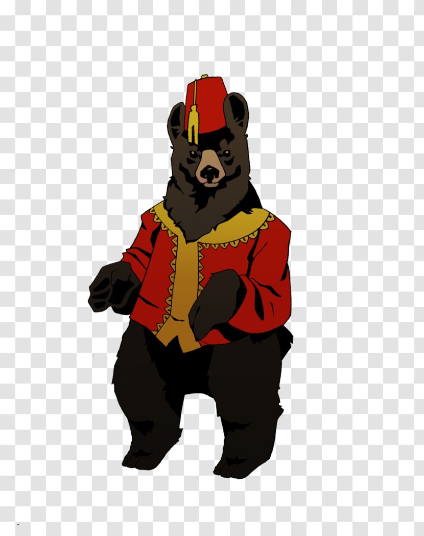American Black Bear Fez Hat Polar - Fictional Character Transparent PNG