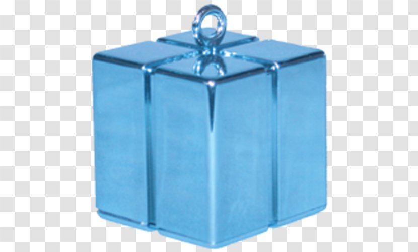 Gas Balloon Gift Party Color - Helium - Blue Box Transparent PNG