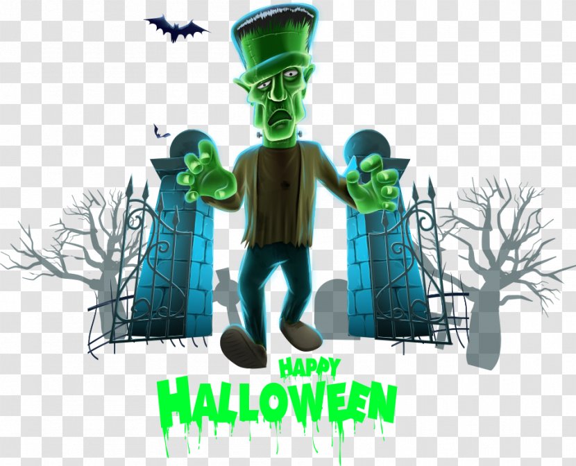 Halloween Euclidean Vector - Silhouette - Funny Flyer Transparent PNG