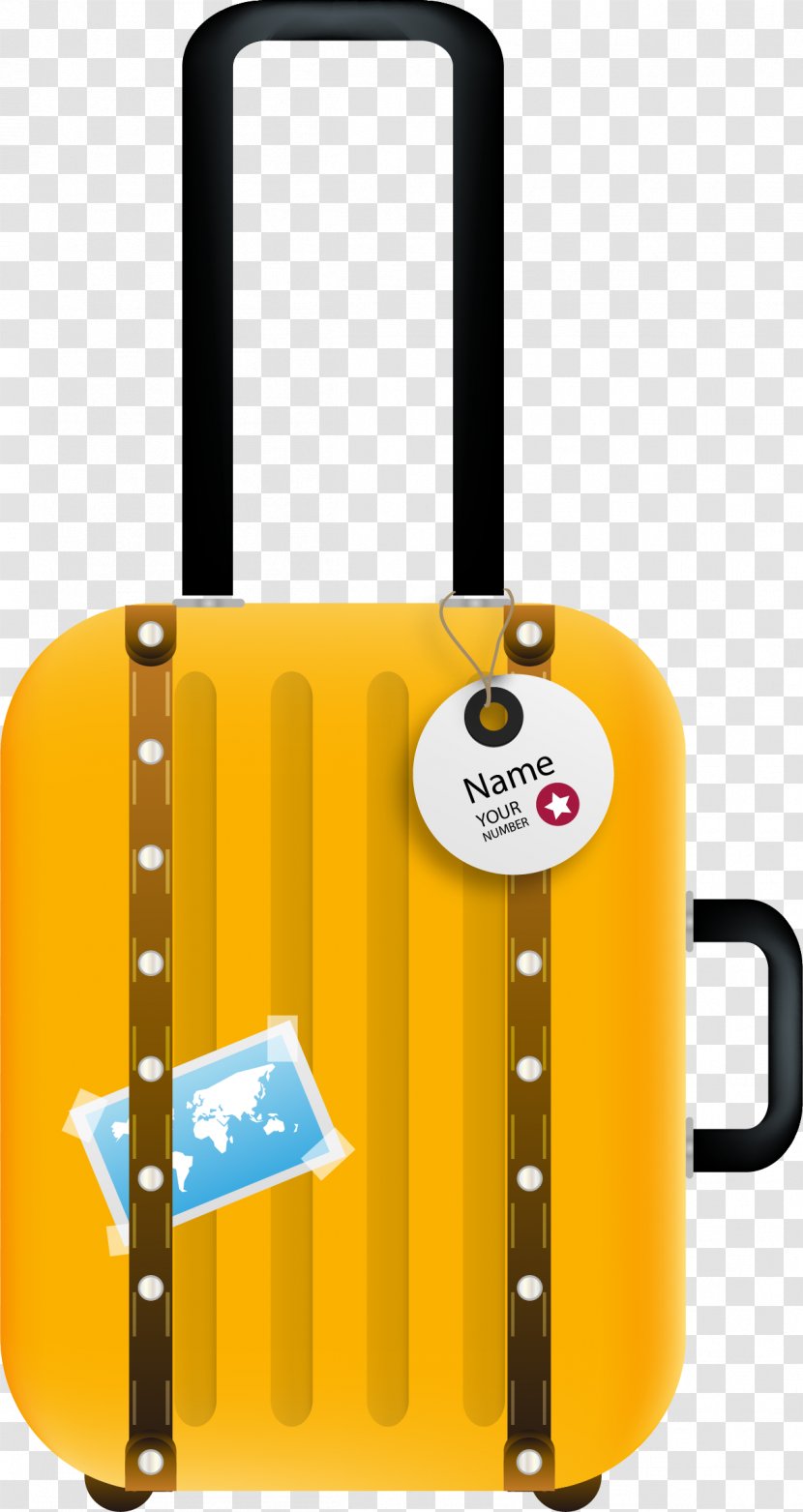 Travel Package Tour Hotel Airline Tourism - Cartoon Hand-painted Suitcase Transparent PNG