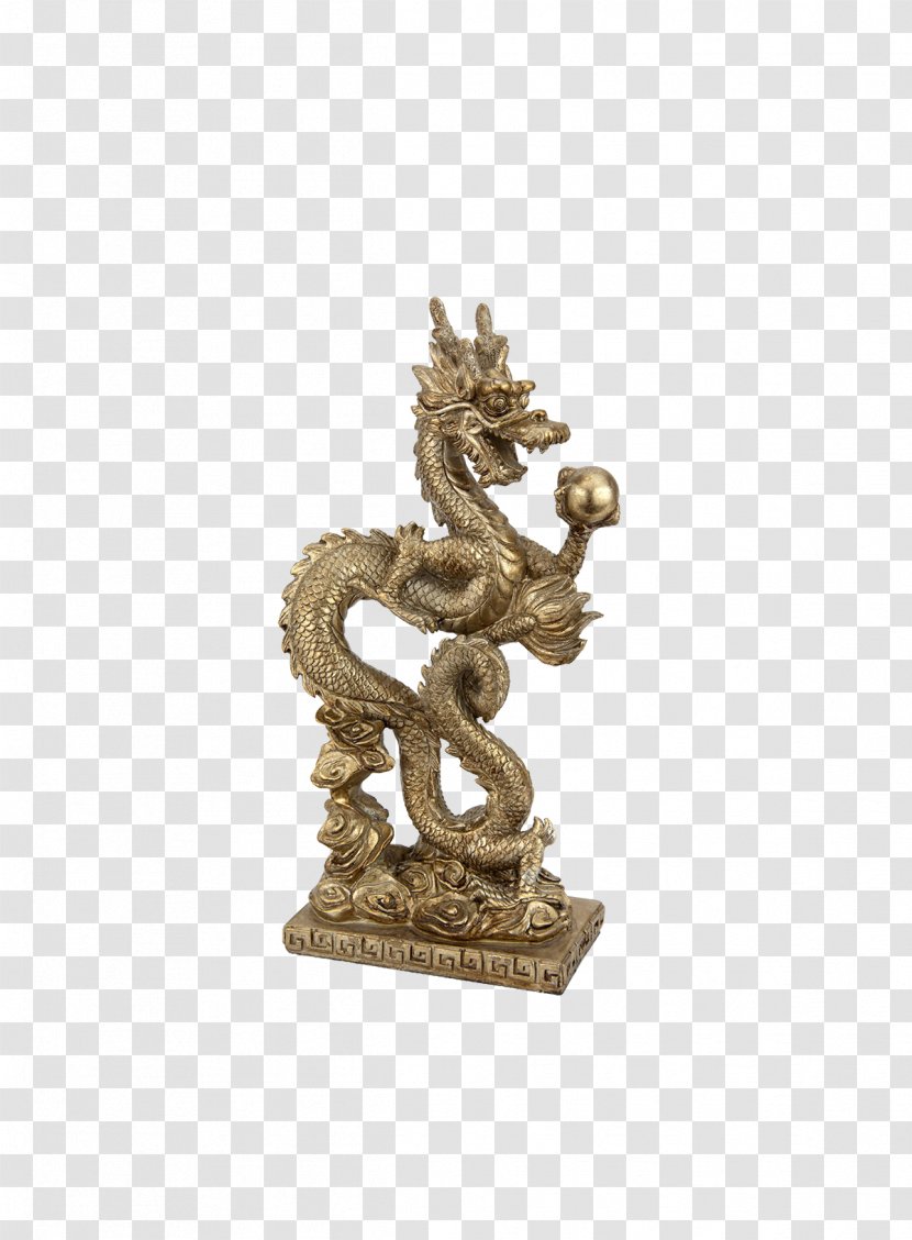 China Chinese Dragon Statue Sculpture - Metal - Buddha Image Transparent PNG