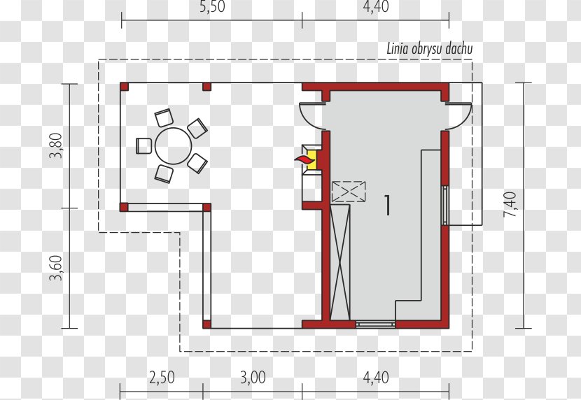Floor Plan Building House Project Rzut - Number Transparent PNG