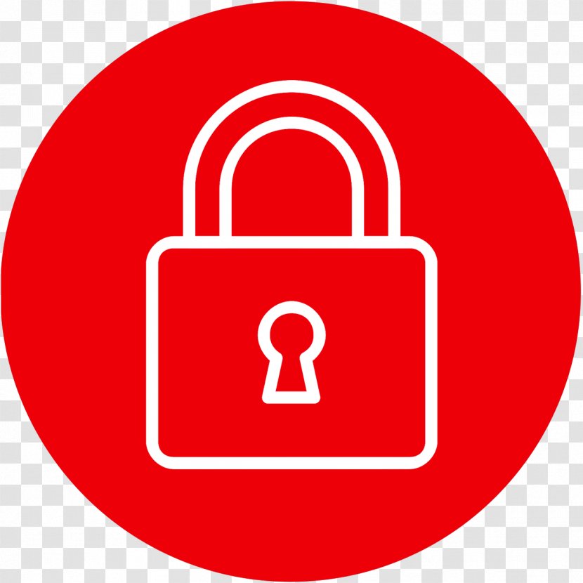 Padlock Advertising - Business - Red Circle Transparent PNG