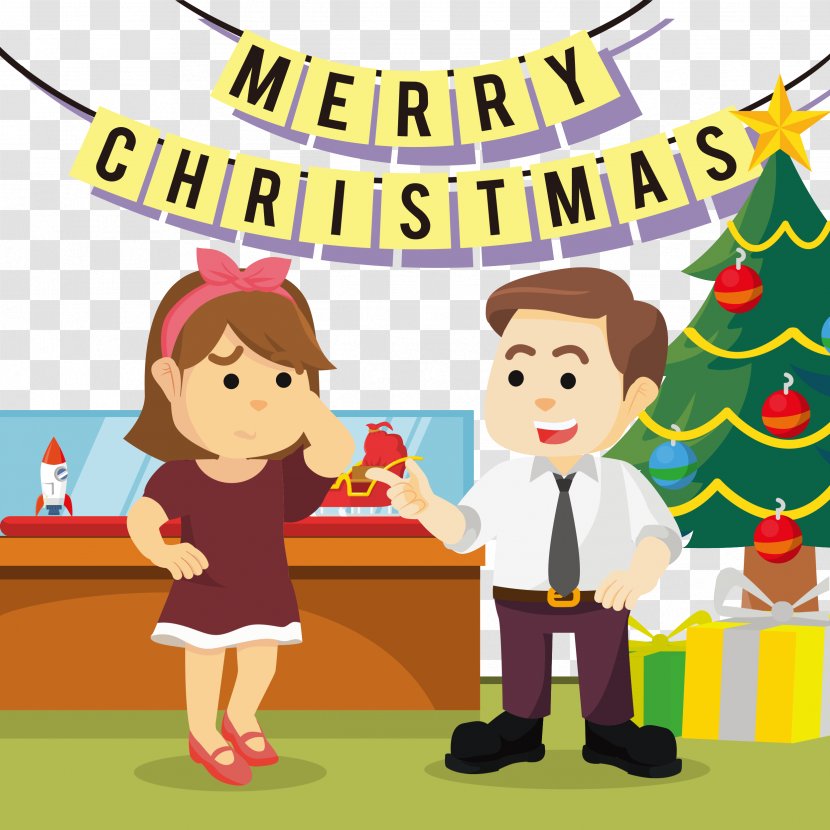 Christmas Cartoon Euclidean Vector Illustration - Area - Illustrator Material Transparent PNG