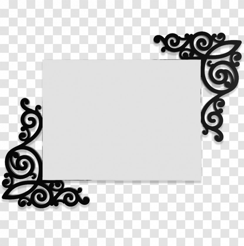 Picture Frames Brand White Pattern - Black M - Line Transparent PNG