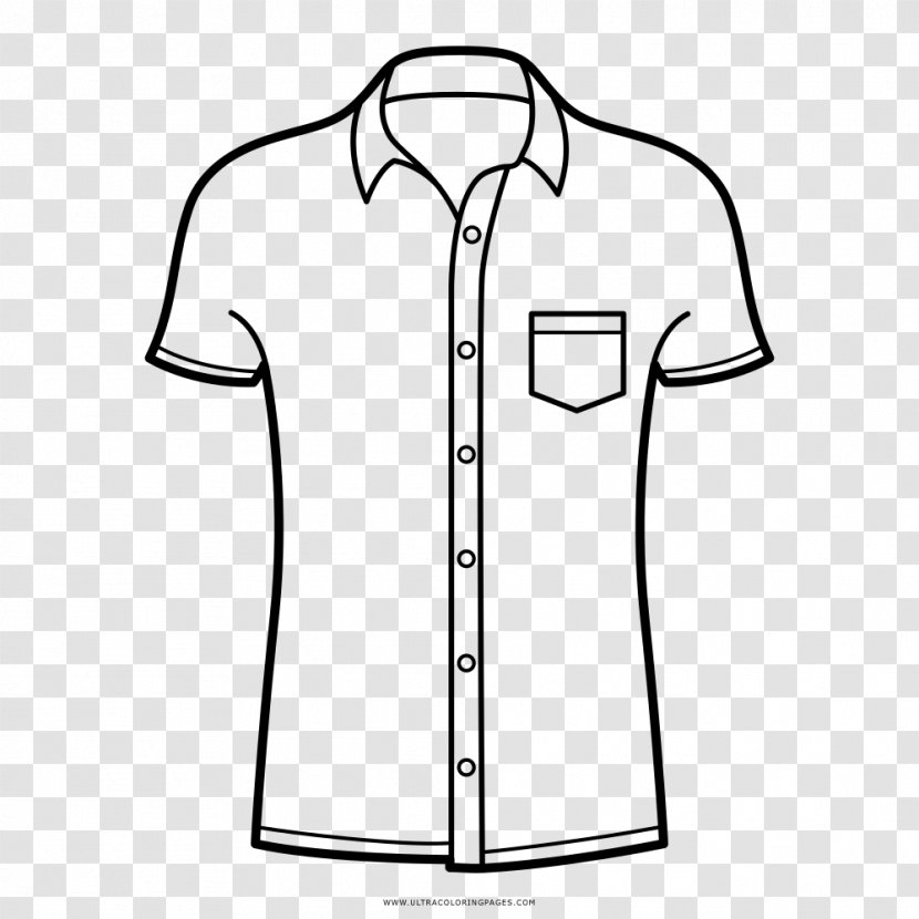 T-shirt Collar Drawing Sleeve - Sportswear Transparent PNG