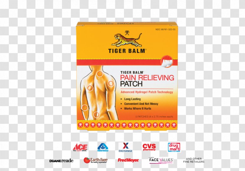 Tiger Balm Liniment Transdermal Analgesic Patch Muscle Pain Topical Medication - Skin - Adhesive Bandage Transparent PNG