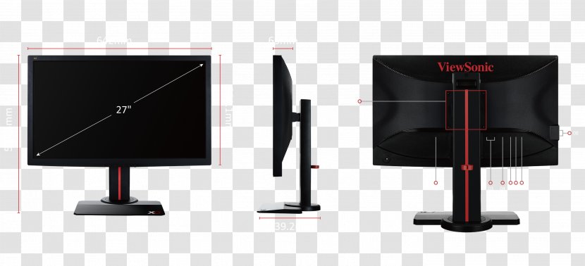Computer Monitors FreeSync Refresh Rate Monitor Accessory ViewSonic - Freesync - Lcd Transparent PNG