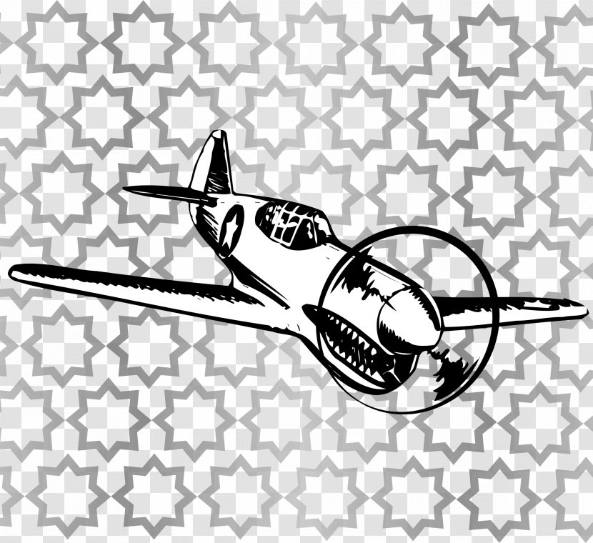 Airplane Curtiss P-40 Warhawk Drawing Clip Art Transparent PNG