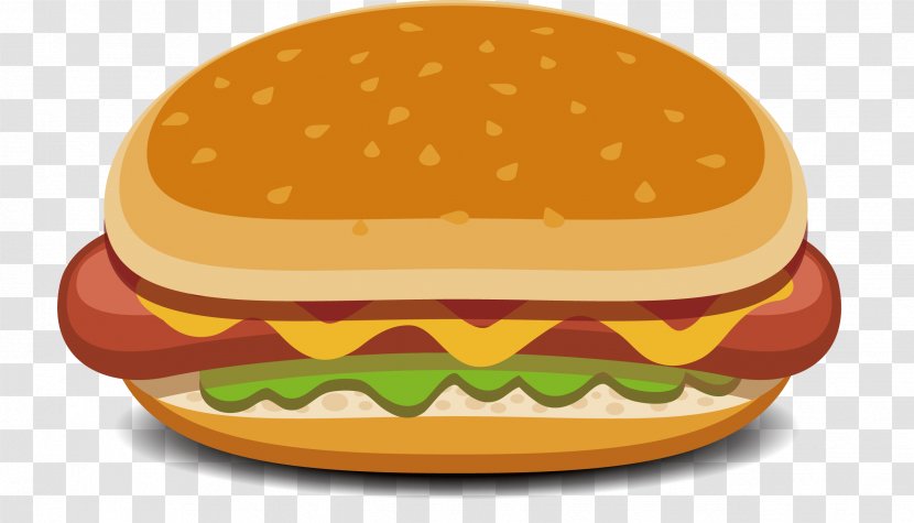 Hamburger Cheeseburger Rou Jia Mo - Sandwich - Rouga Bun Vector Material Transparent PNG
