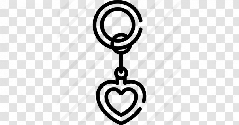 Key Chains Clip Art - Black And White - Area Transparent PNG