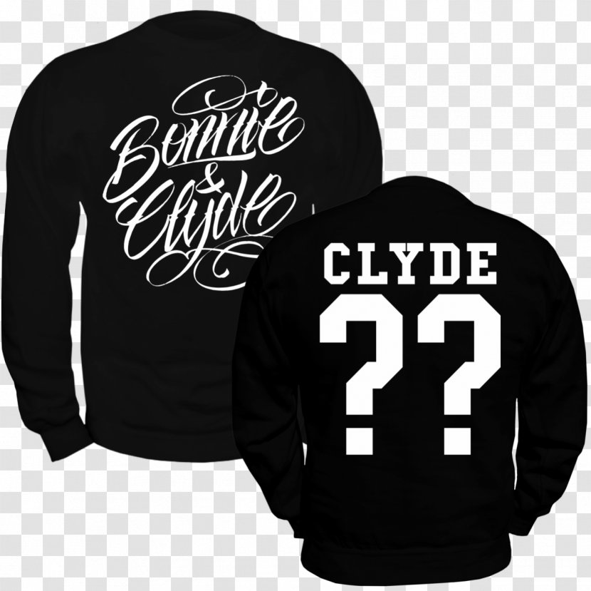 Hoodie T-shirt Bonnie And Clyde Jumper Sweater Transparent PNG
