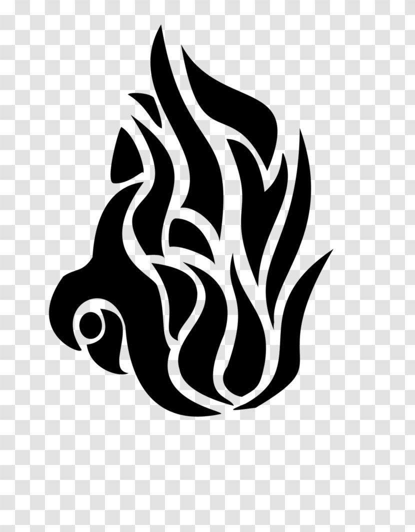 Tattoo Clip Art Flame Fire - Tribal Transparent PNG