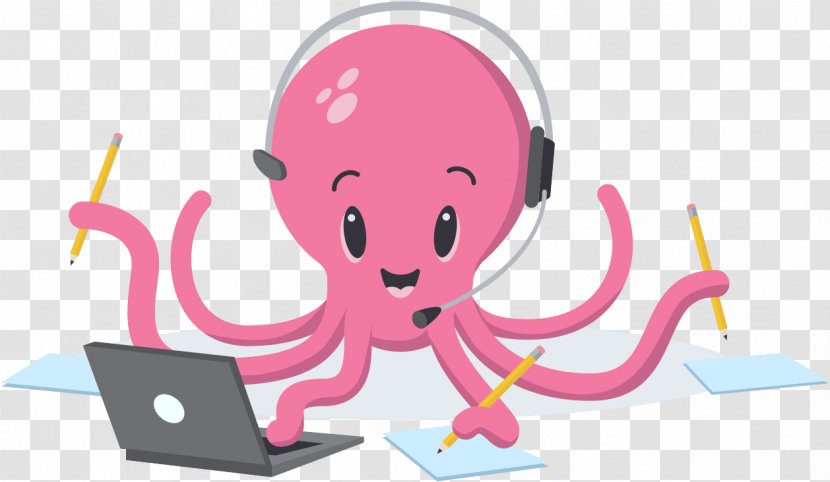 Octopus Illustration Clip Art Download Free Content - Flower - Busy Transparency And Translucency Transparent PNG
