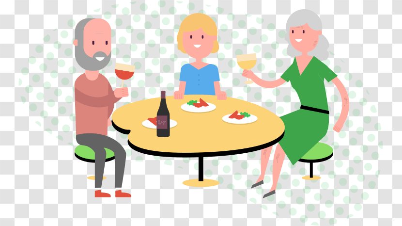 Table Evermore In Full Color Living Room Kitchen - Food - Family Illustration Transparent PNG