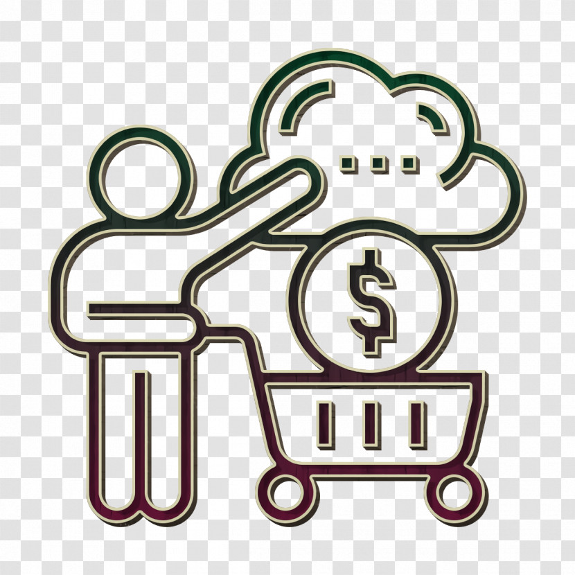 Consumer Icon Cloud Service Icon Cart Icon Transparent PNG