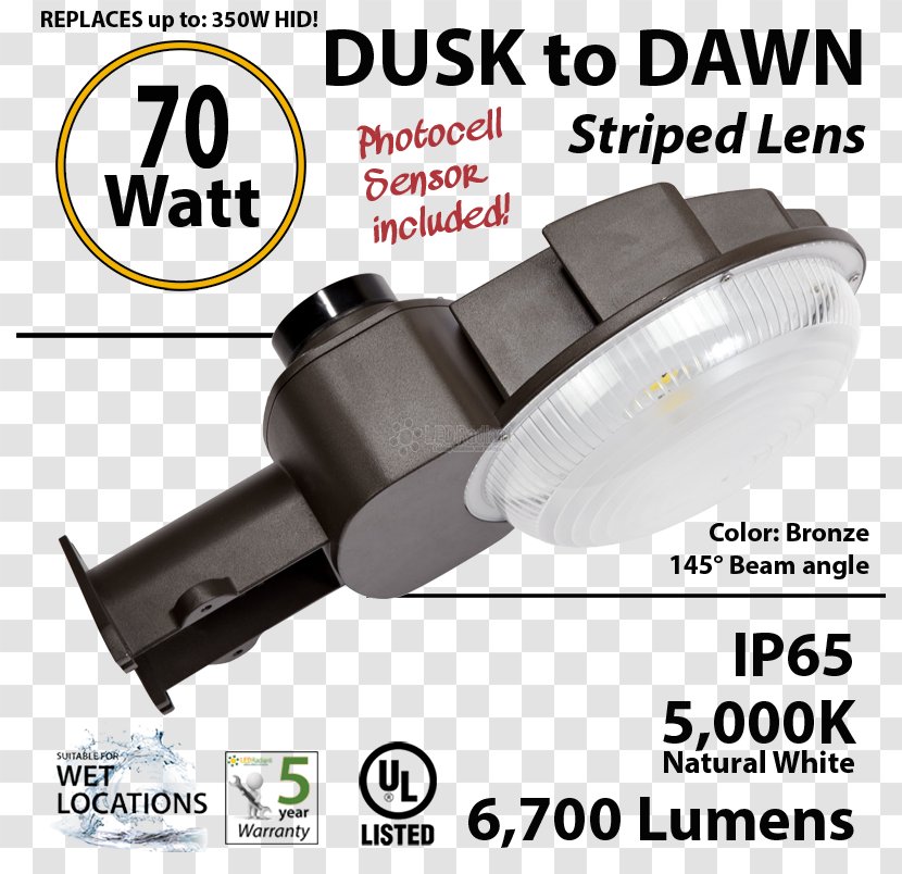 LED Street Light Dusk Fixture Light-emitting Diode - Hardware Transparent PNG