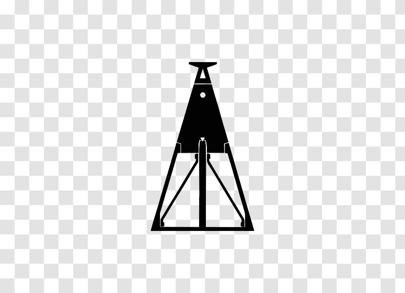 Triangle Easel - Black And White Transparent PNG
