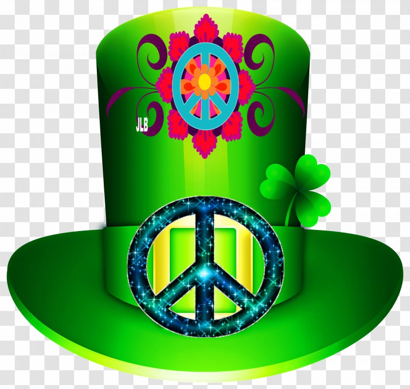 Peace Symbols Hippie Image Leprechaun - Symbol Transparent PNG