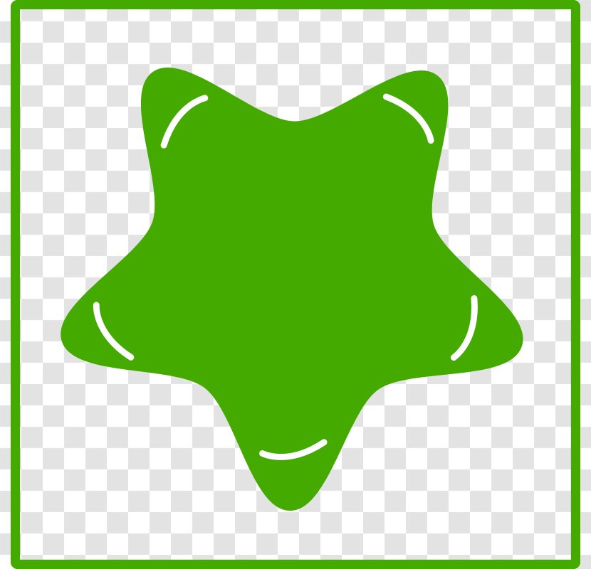 Clip Art - Symbol - Green Star Images Transparent PNG
