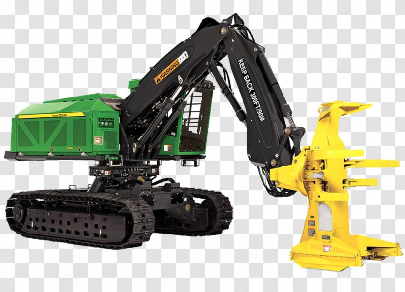 John Deere Feller Buncher Agriculture Heavy Machinery Forestry - Tractor Transparent PNG