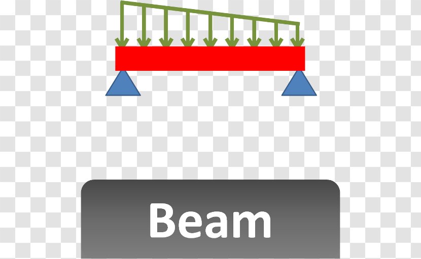 Beam Statically Indeterminate Civil Engineering Structure - Rectangle - Design Transparent PNG