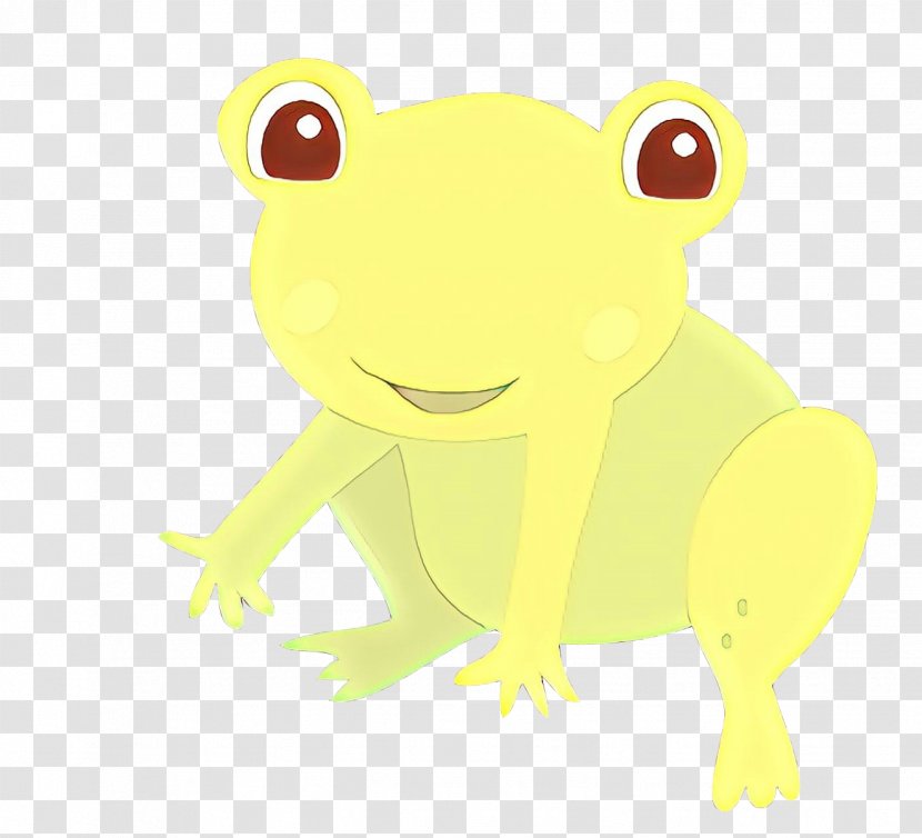 Cartoon Yellow Clip Art Frog Smile Transparent PNG