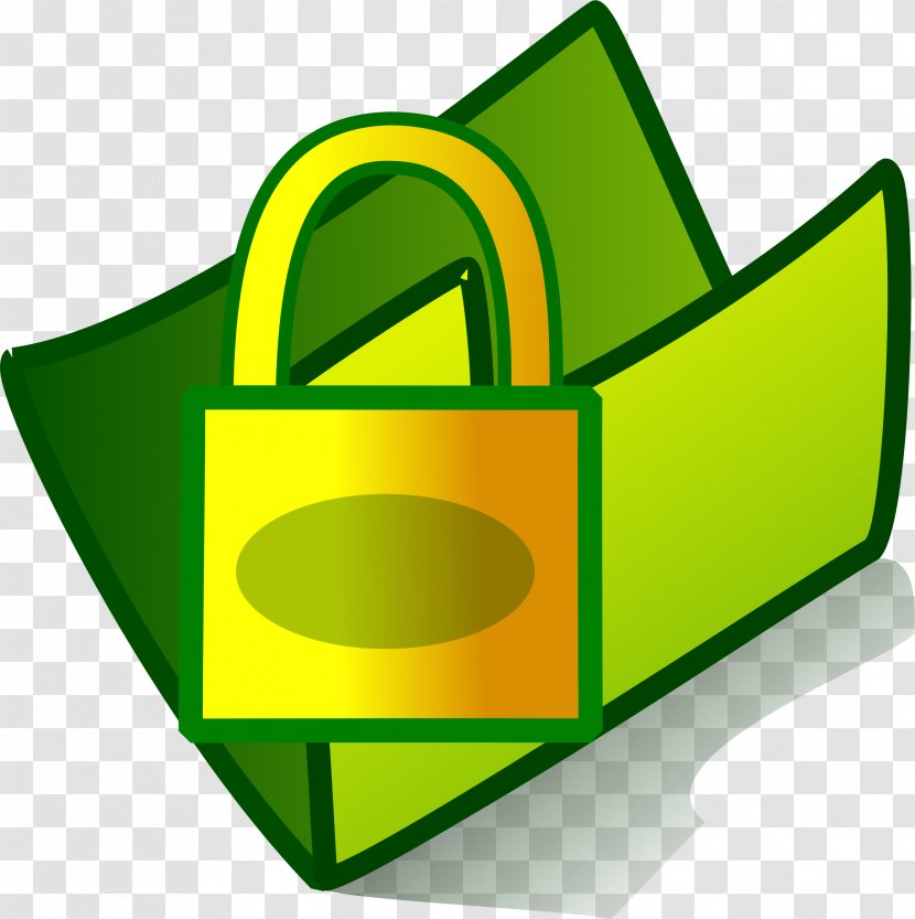 Clip Art - Green - Lock Transparent PNG
