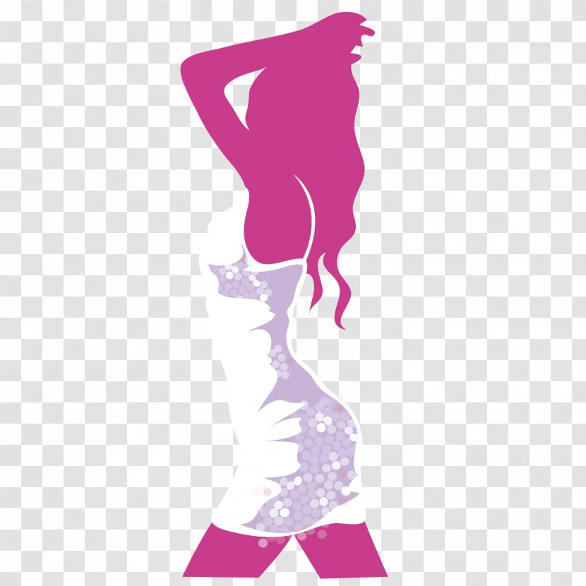 Woman Euclidean Vector Illustration - Pink - Rock Transparent PNG