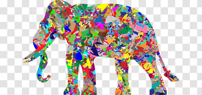 Modern Art Elephantidae Clip - Elephant India Transparent PNG