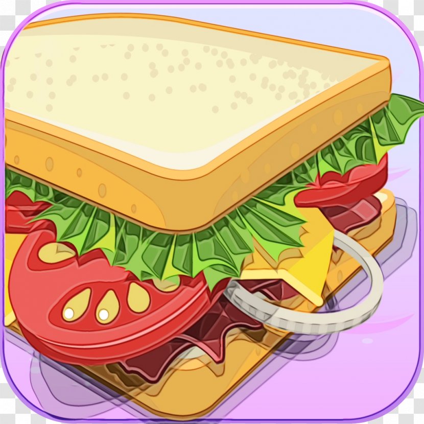 Junk Food Cartoon - Cuisine - Cheeseburger Storage Containers Transparent PNG