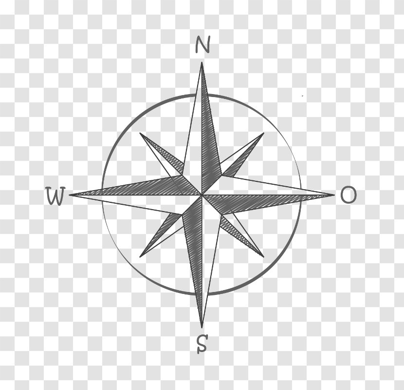 Compass Rose Wind Royalty-free - Triangle Transparent PNG