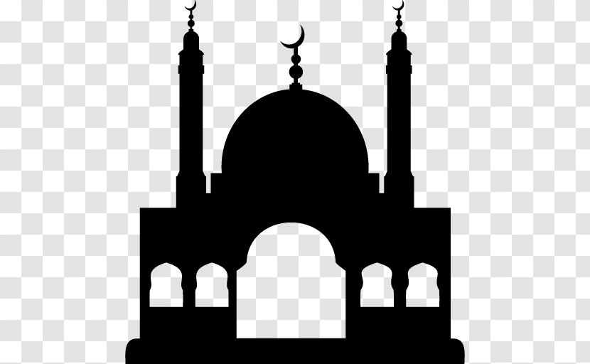 Al Masjid An Nabawi Mosque Vector Graphics Clip Art - Classical Architecture - Black And White Temple Transparent PNG