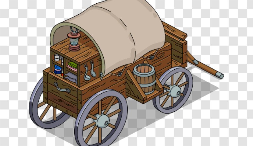 American Frontier Covered Wagon Principal Skinner Clip Art - Train - Oregon Trail Western Transparent PNG