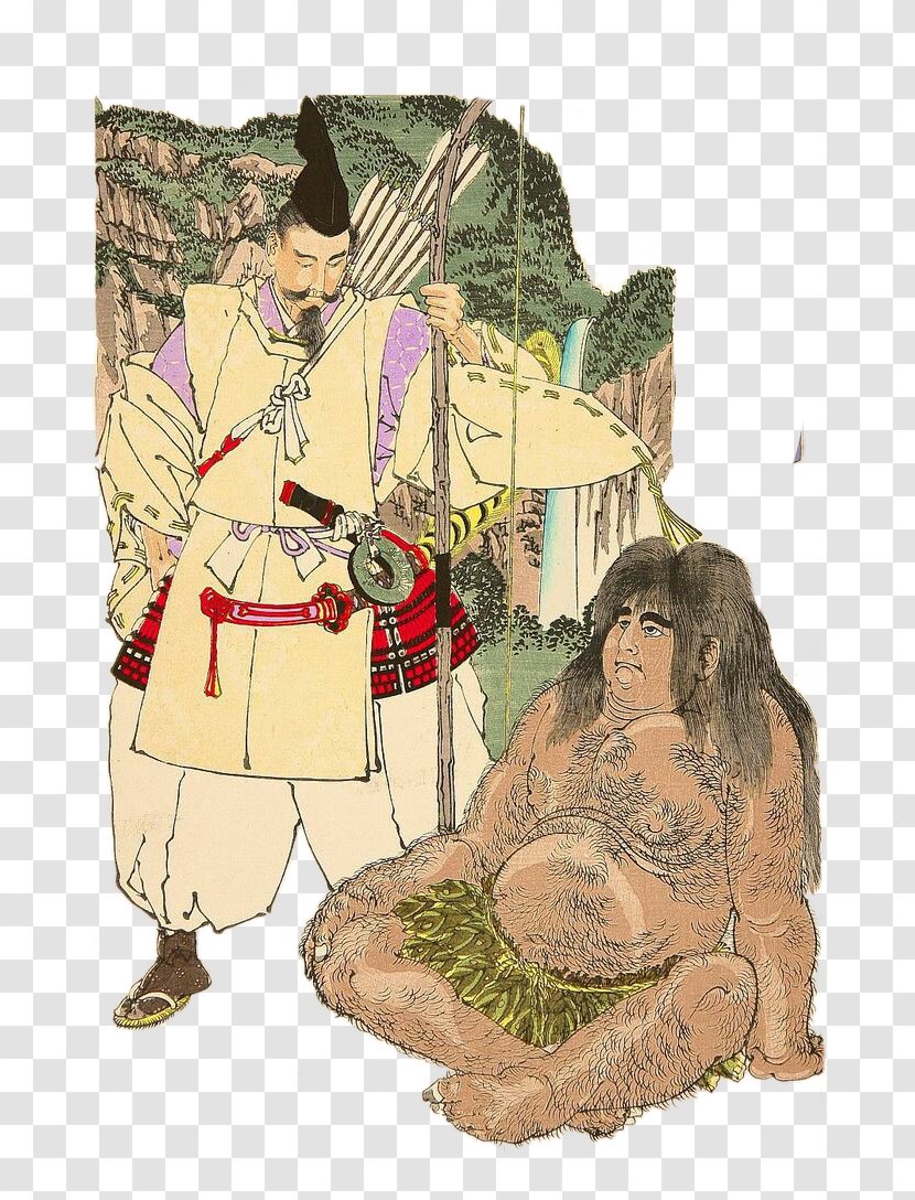 Japan Edo Samurai Ukiyo-e Illustration - Japanese And Savage Transparent PNG