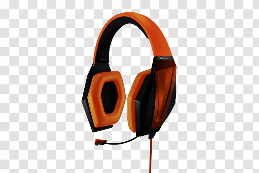 Headphones Audio - Orange Transparent PNG