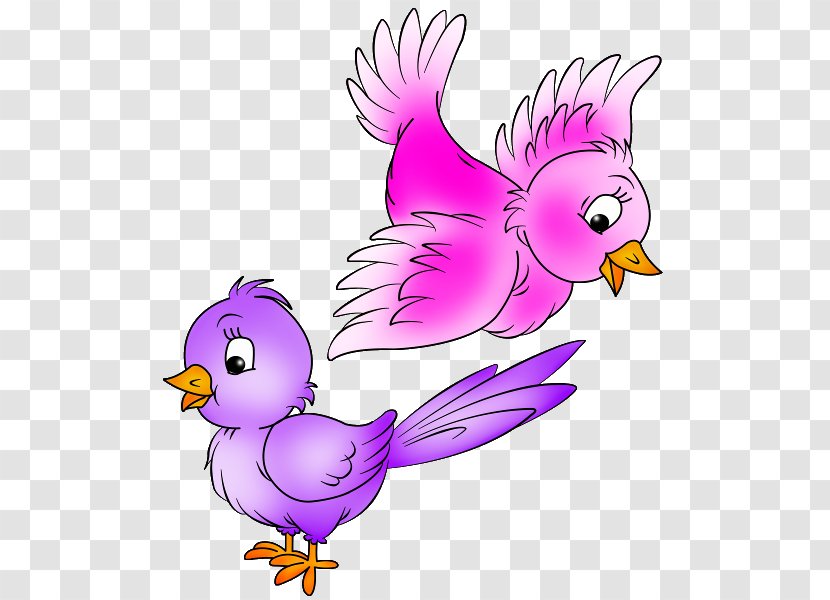 Bird Cartoon Animation Clip Art - Violet - Baby Animals Transparent PNG