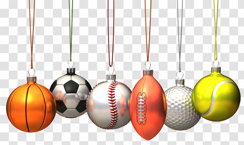 Christmas Ornament Sport Basketball Football - Drawing - Ball Pendant Transparent PNG