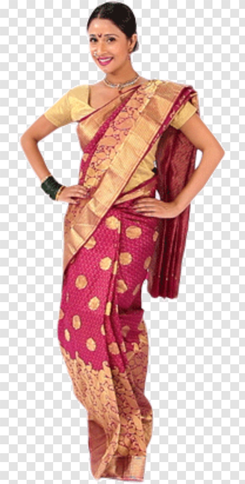Maharashtra Kanchipuram Maharashtrian Cuisine Sari Draped Garment - Dhoti - Saree Transparent PNG