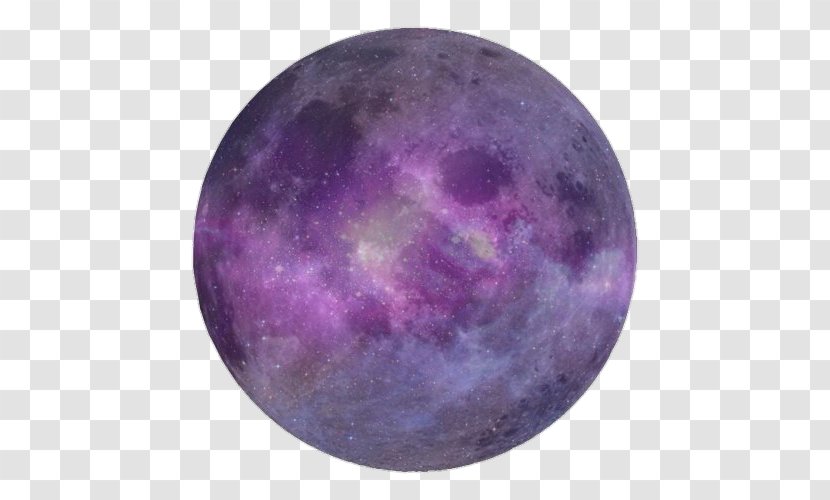Supermoon Violet Lunar Phase - Planet - Moon Transparent PNG