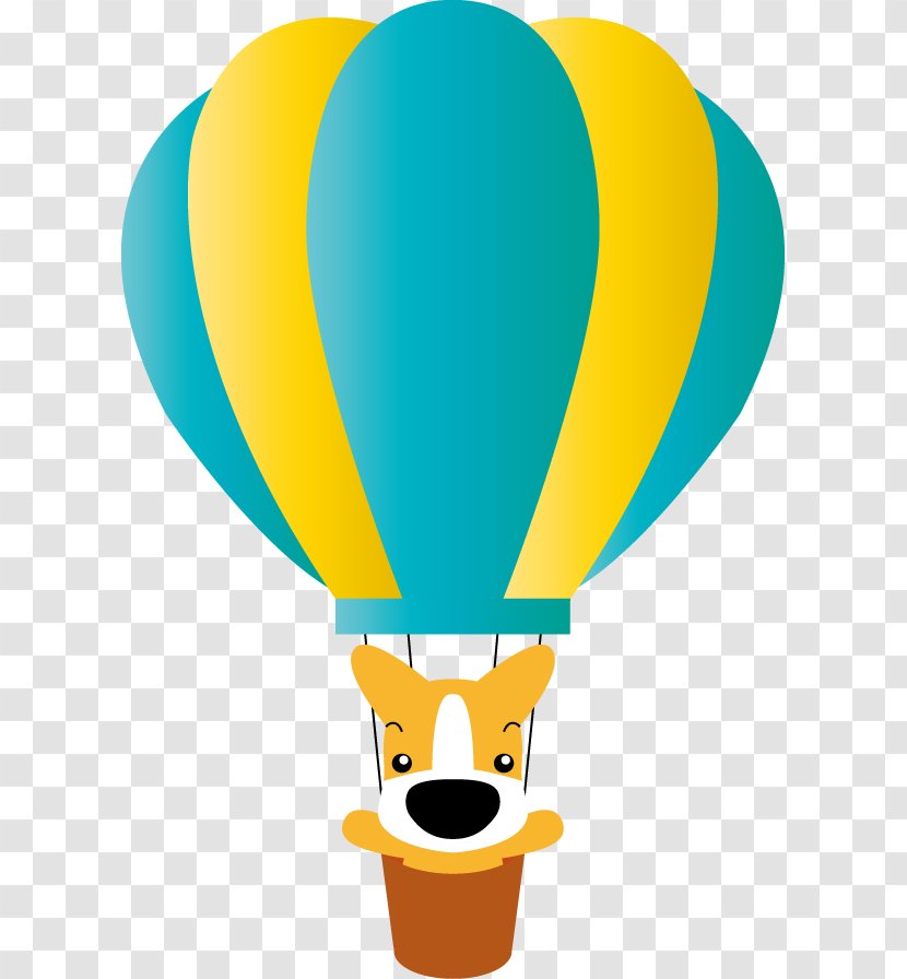 Hot Air Balloon Clip Art Illustration - Night Glow Transparent PNG