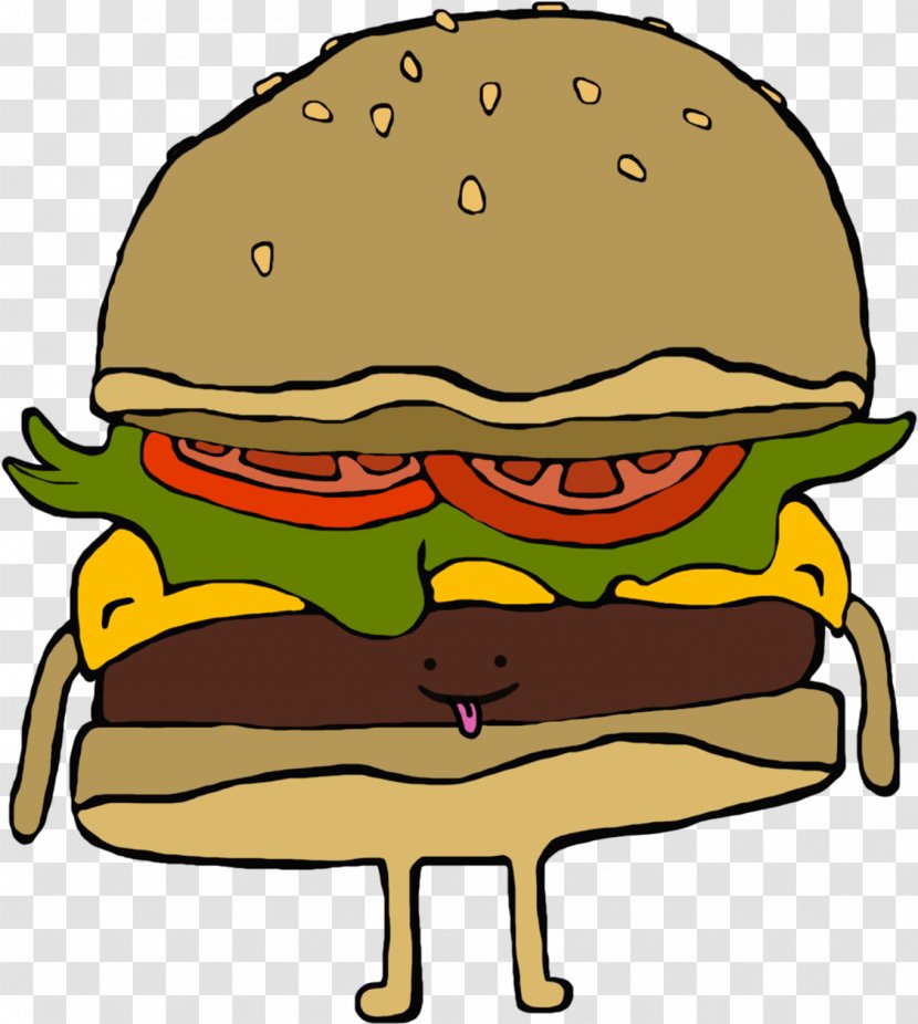 Junk Food Cartoon - Chicken Sandwich - Breakfast Burger King Grilled Sandwiches Transparent PNG
