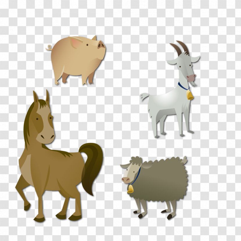 Goat Sheep Animal Euclidean Vector - Livestock Transparent PNG