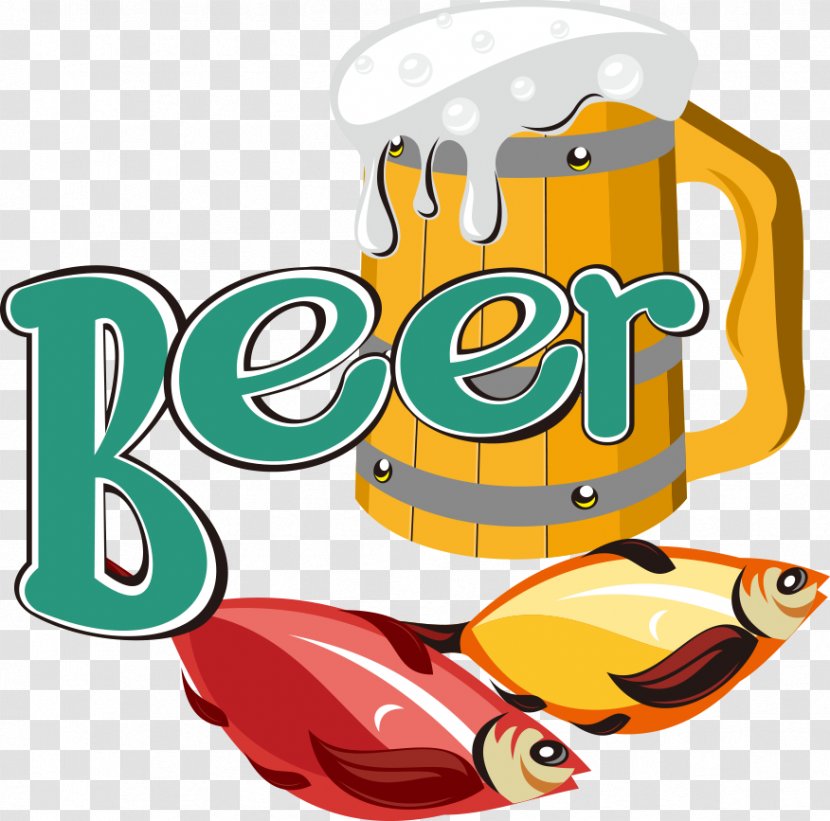 Beer Fish Vecteur - Drawing - Vector And Transparent PNG